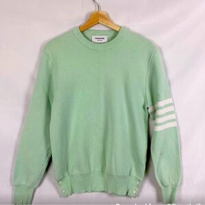 THOM BROWNE 4 Bar Stripe Sweater 100% Cotton Sz Med (2)